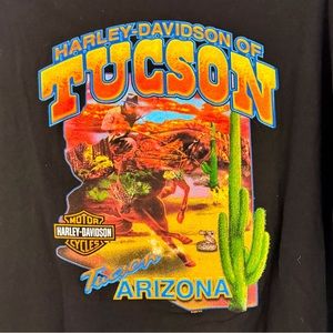 Vintage Harley Davison Motorcycle Tucson Arizona T Shirt XL